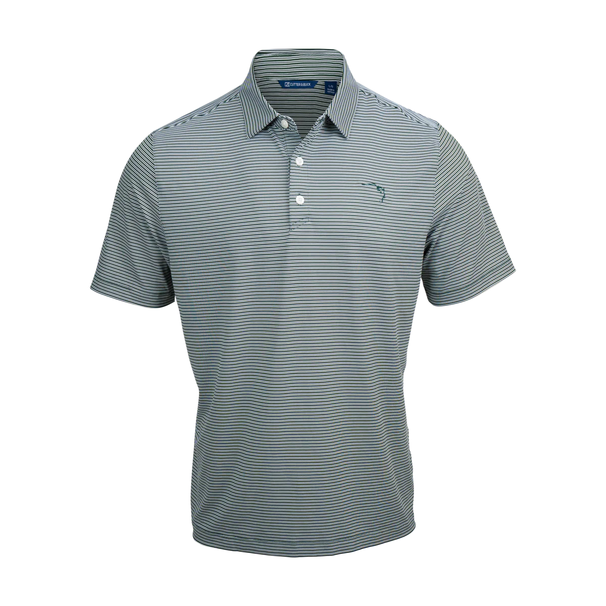 Buffalo Trace Cutter & Buck Striped Polo