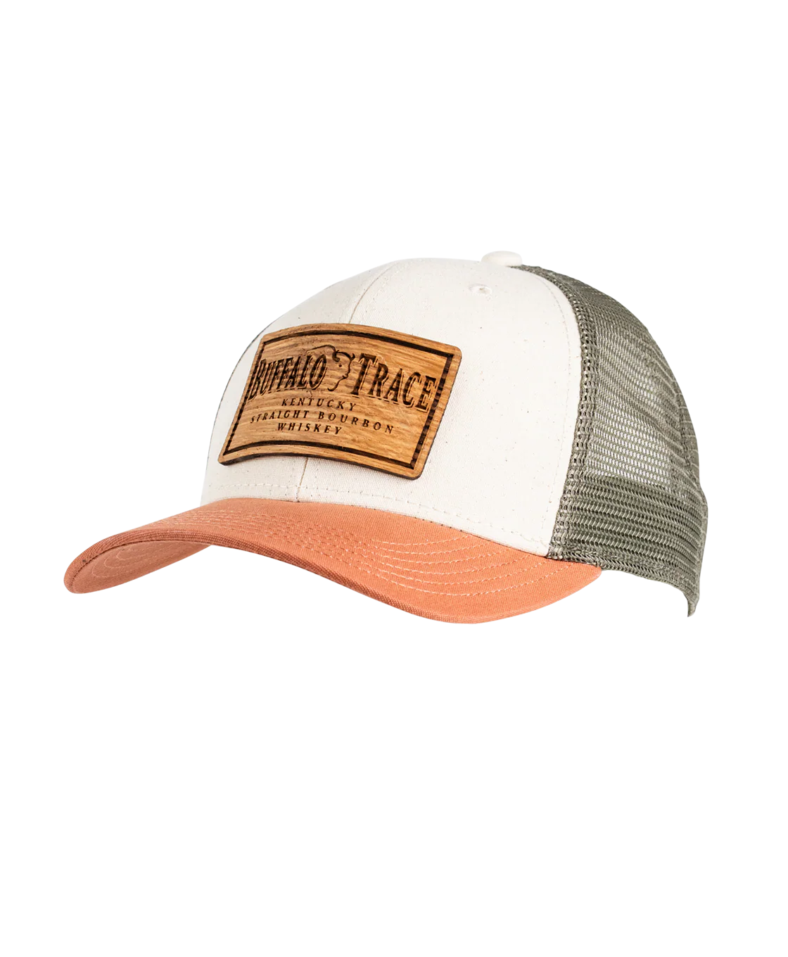 Buffalo Trace Three-Color Wood Patch Hat