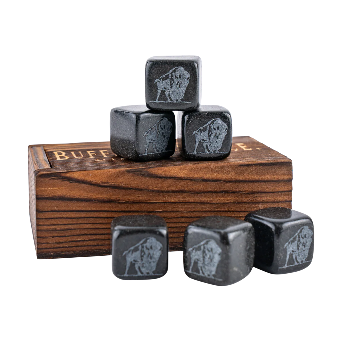 Buffalo Trace Whiskey Stone Box Set