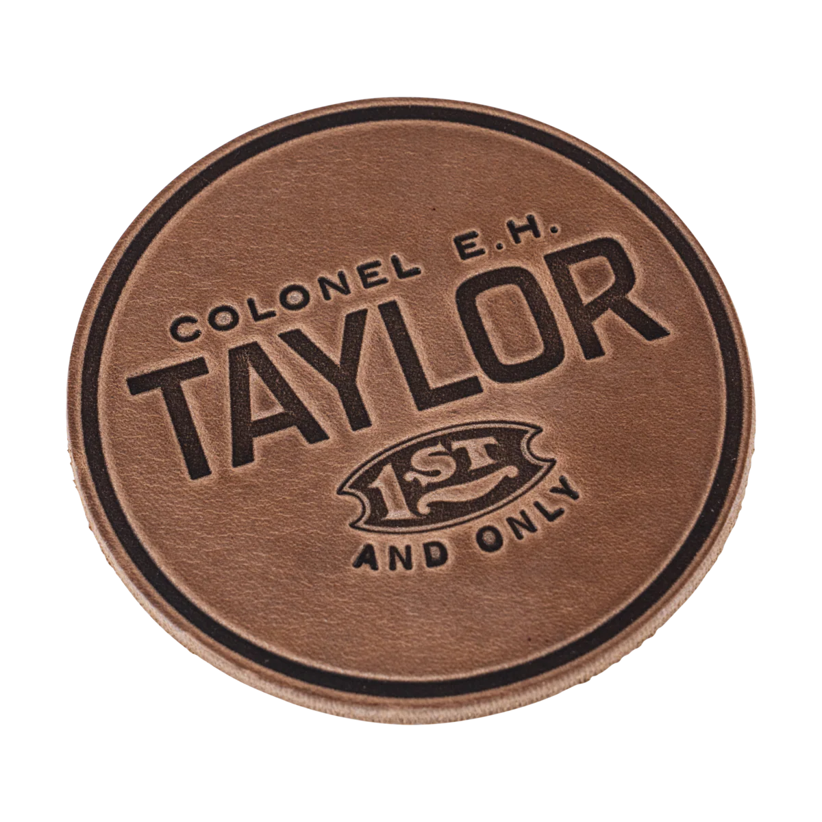 E.H. Taylor Leather Coaster