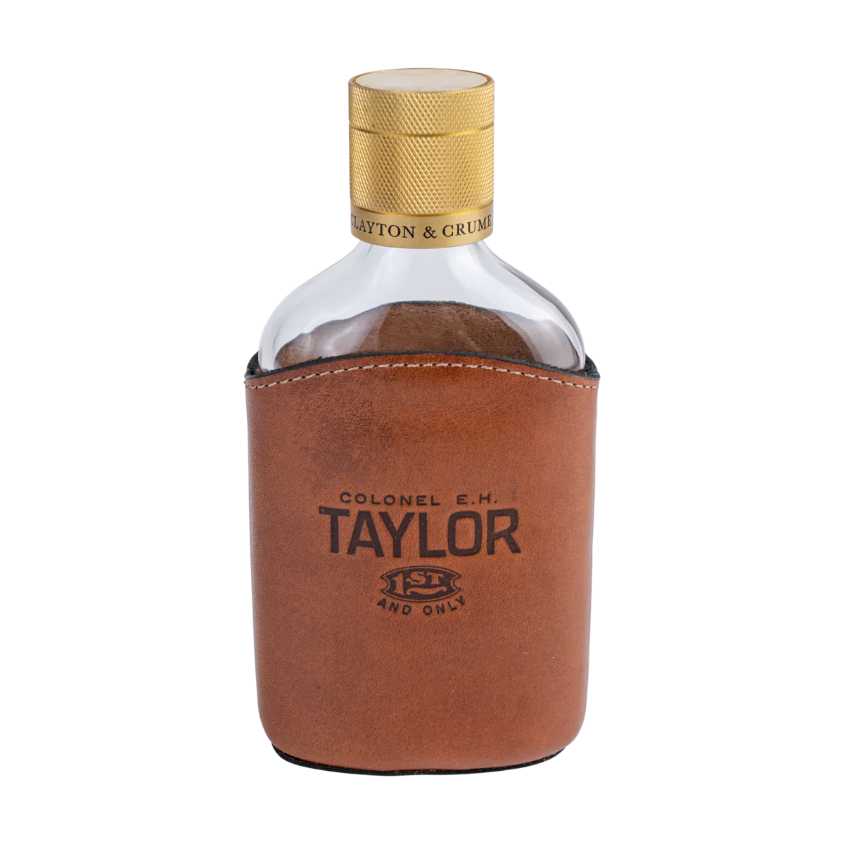 E.H. Taylor Leather Wrapped Glass Flask