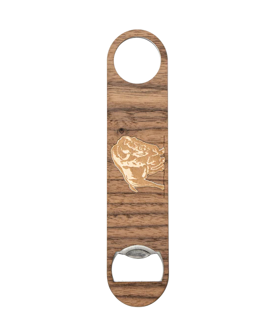 Buffalo Trace Premium Wood-Wrapped Bottle Opener