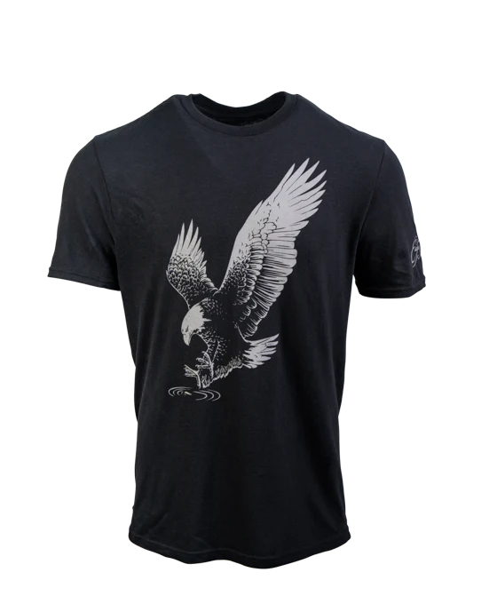 Premium Eagle Rare Logo Black T-Shirt – Soft Cotton